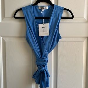 NWT DVF Wrap Tank Top